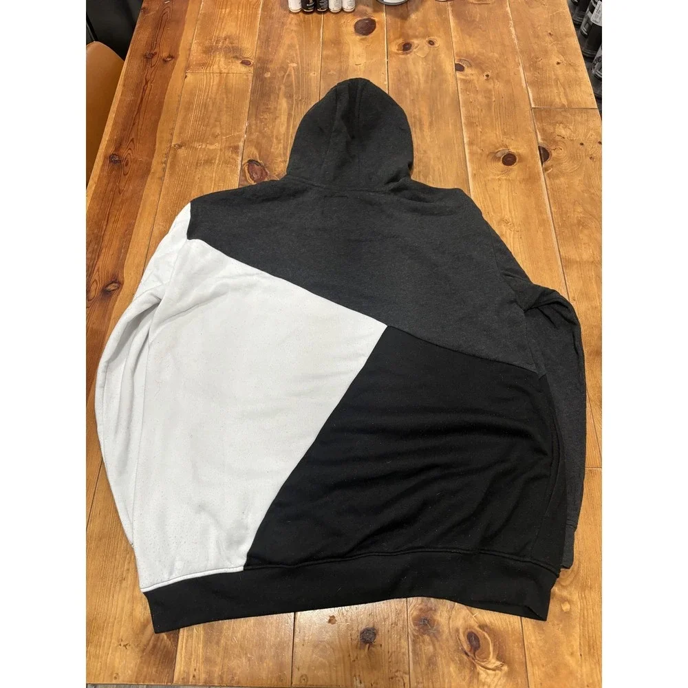 Ecko Unltd. Men's 2XL Pullover Hoodie Black White Gray Block Rhino Logo